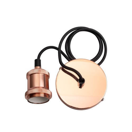 Патрон с проводом RETRO PLC 01 E27 230V/1M Rose gold JazzWay 5015975