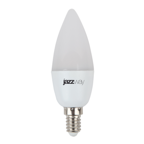 Лампа светодиодная PLED-SP 7Вт C37 свеча 3000К тепл. бел. E14 530лм 230В JazzWay 1027818-2