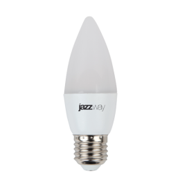 Лампа светодиодная PLED-SP 7Вт C37 свеча 5000К холод. бел. E27 560лм 230В JazzWay 1027849-2