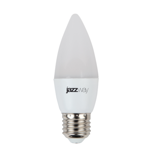 Лампа светодиодная PLED-SP 7Вт C37 свеча 5000К холод. бел. E27 560лм 230В JazzWay 1027849-2