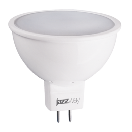 Лампа светодиодная PLED-ECO 5Вт JCDR MR16 3000К тепл. бел. GU5.3 400лм 220-240В JazzWay 1037077A