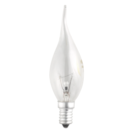 Лампа накаливания CT35 40W E14 clear "Свеча на ветру" JazzWay 3321451