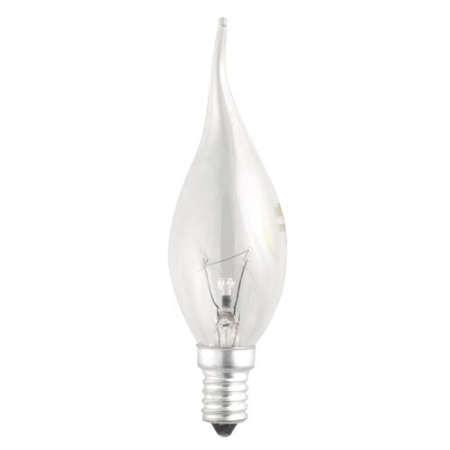 Лампа накаливания CT35 40W E14 clear "Свеча на ветру" JazzWay 3321451