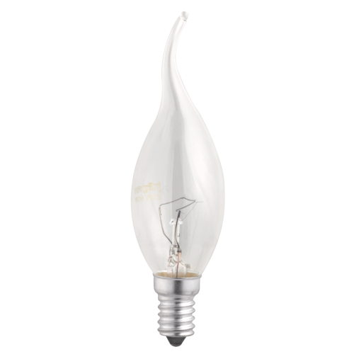 Лампа накаливания CT35 60W E14 clear "Свеча на ветру" JazzWay 3321468