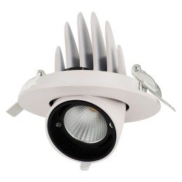 Светильник светодиодный PLED DL4 WH Downlight 18Вт 4000К IP40 24град. ДВО встраиваемый поворотн. JazzWay 5021884